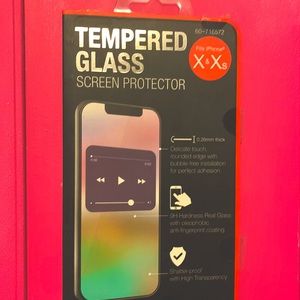 Tempered Glass Screen Protector Fits X or Xs brand new.  I bought the wrong size